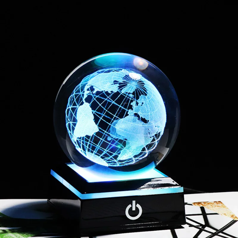 3D Crystal Ball Laser Engraved Planet Crystal Ball Solar System Globe Astronomy Gift Birthday Gift Glass Sphere Home Decoration - Image 6